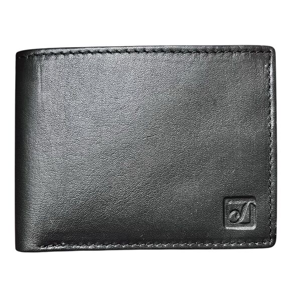 Stone Mountain Mens Bifold Leather Wallet RFID (Black) Boxed - Picture 2 of 8